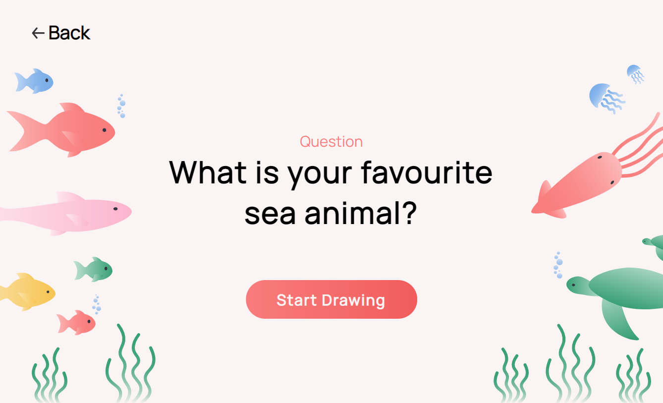 Drawing prompt screen